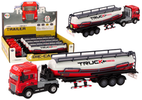 CZERWONA CIĘŻARÓWKA Z PRZYCZEPĄ CYSTERNA  DŹWIĘKI