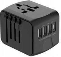 Adapter Podróżny Z Ponad 170 Narodów - 2 Usb A 2 Usbc AC100V-250V