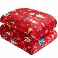KOC ŚWIĄTECZNY MIĘKKI NARZUTA PLED NA ŁÓŻKO 150x200CM CIEPŁY MILUTKI