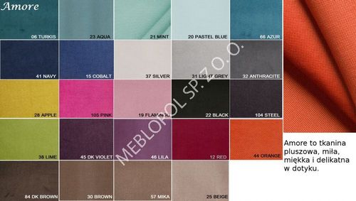 Półkotapczan MEBLOPOL 160V z sofa i regał WHITE/SLATE GRAY MIRROR GLOSS na Arena.pl