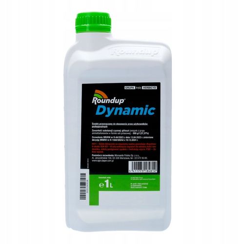 ROUNDUP DYNAMIC 1L OPRYSK NA CHWASTY RANDAP MOCNIEJSZA FORMUŁA na Arena.pl