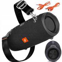 MOCNY GŁOŚNIK MOBILNY BEZPRZEWODOWY BLUETOOTH Z RADIO BASS PASKIEM NA RAMIE