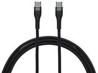 Kabel TRACER Typ C - Typ C 1m czarny 60W