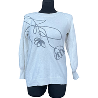 Sweter Damski Ciepły Wygodny i Stylowy Biały Rozmiar S na Jesień Zima