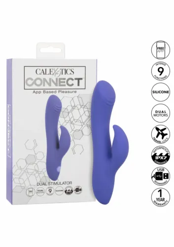 calexotics connect dual stimulator silikonowy, sterowanie aplikacją na Arena.pl
