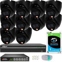 Zestaw Monitoringu IP DAHUA 10 Kamer 6MPx 3K+ Dzień/Noc Full Kolor Detekcja
