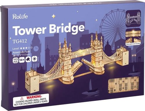 TOWER BRIDGE ROBOTIME DREWNIANY MODEL PUZZLE 3D na Arena.pl