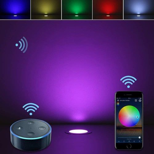 UŻYWANE Lampki tarasowe WiFi SUBOSI RGB LED 45mm IP67 z Alexa 10 szt na Arena.pl