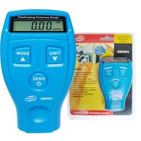 MIERNIK TESTER CZUJNIK GRUBOŚCI POWŁOKI LAKIERU MATERIAŁÓW STAL ALUMINIUM