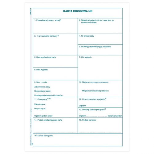 DRUK KARTA DROGOWA TYP 815-3 na Arena.pl