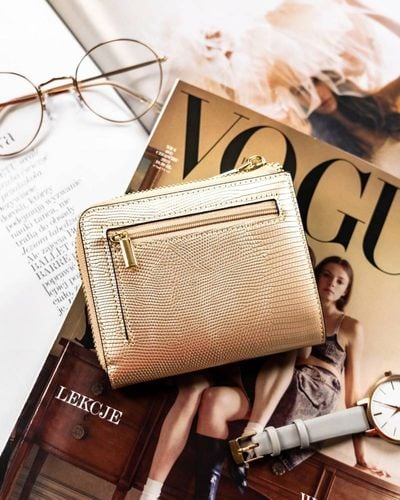 skórzany portfel damski na zamek - peterson na Arena.pl