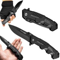 2X SCYZORYK NÓŻ Z BLOKADĄ EDC TURYSTYCZNY SURVIVAL WIELOFUNKCYJNY STAL CAMP
