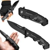 2X SCYZORYK NÓŻ Z BLOKADĄ EDC TURYSTYCZNY SURVIVAL WIELOFUNKCYJNY STAL CAMP