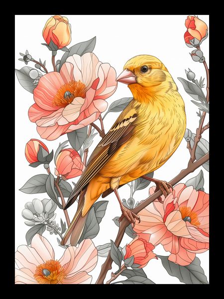 Plakat 13x18cm Wiosenny Śpiewaczek zdjęcie 2