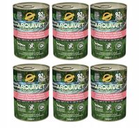 6 puszek ARQUIVET Mokra karma dla psa z łososiem i indykiem puszka 6x400g