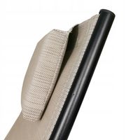 MOCNE METALOWE KRZESŁO OGRODOWE REGULOWANE TARAS BALKON BORNEO PRO BEŻOWE