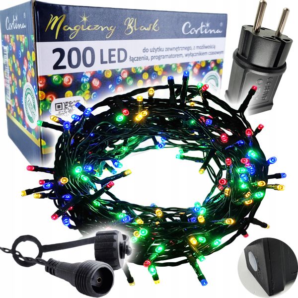 LAMPKI CHOINKOWE 200 LED TIMER lampek Zewnętrzne zdjęcie 1