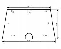 Szyba przednia - przód do ciągnika NEW HOLLAND 7056, FIAT