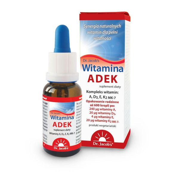 Witamina ADEK 20 ml - Dr. Jacob's zdjęcie 1