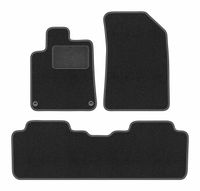 Dywaniki welurowe LUX Citroen C5 I 2001-2008 grafitowe z mocowaniami
