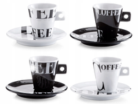 SERWIS KAWOWY do espresso 60 ml x 4 filiżanki