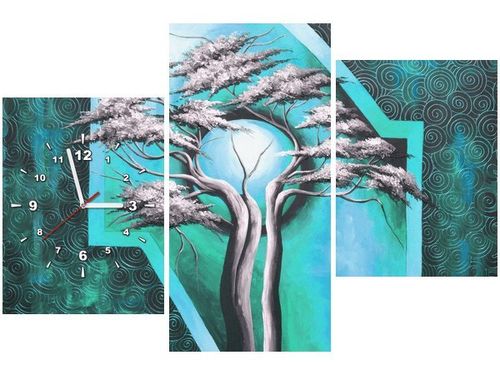 60CM 90 ZEGAR 3 ELEM DRZEWO O PÓŁNOCY ŚCIENNY na Arena.pl
