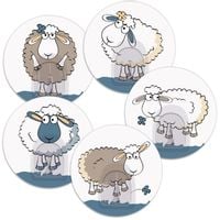 Haczyk, wieszak, samoprzylepny zestaw 5 szt Sheep