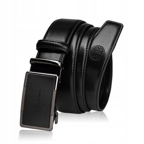 BETLEWSKI pasek skórzany męski do spodni skóra naturalna automatyczny pas na Arena.pl