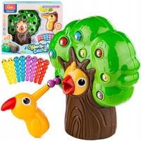 EDUKACYJNA GRA ZRĘCZNOŚCIOWA DZIĘCIOŁ ZŁAP ROBAKA