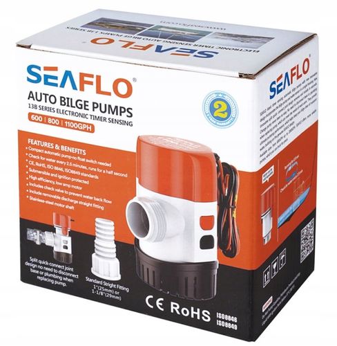 AUTOMATYCZNA 800GPH POMPA WODY 45L/min ZĘZOWA WYSOKOWYDAJNA SEAFLO 12V na Arena.pl