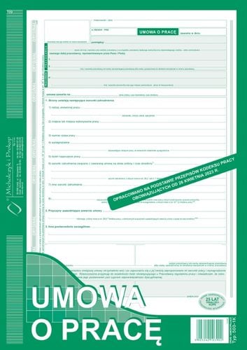 umowa o pracę a4 nowa 500-1k na Arena.pl