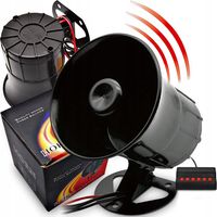 SYRENA ALARMOWA GŁOŚNA 6 TONOWA SYGNAŁ POLICYJNA