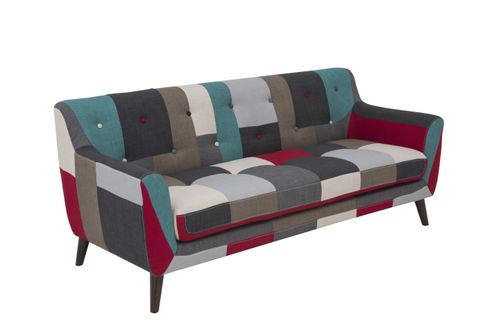 Sofa Artena patchwork trzyosobowa na Arena.pl
