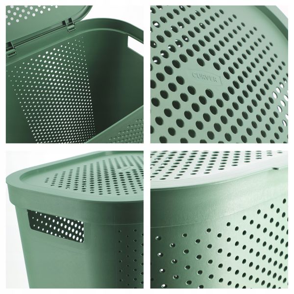 Curver Kosz Na Pranie Bieliznę Pojemnik Eko 60L zdjęcie 3