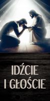 Baner religijny misyjny IDŹCIE I GŁOŚCIE 200x100 cm różne wzory