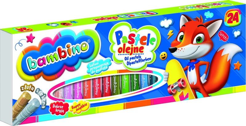BAMBINO Pastele olejne 24 kolory zdjęcie 2