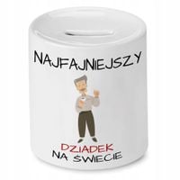 Skarbonka Dzień Dziadka Najfajniejszy Na Świecie Z Nadrukiem Ze Zdjęciem