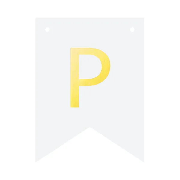 Baner DIY 16 cm - literka P zdjęcie 2