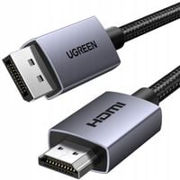 Ugreen DisplayPort do HDMI 1,9m 4K 30Hz HDR nylonowy PC i TV