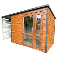 SCHOWEK - DOMEK OGRODOWY 2,5m x 2m + wiata 1,3m spad w tył  ID422