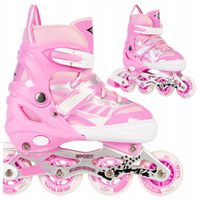 ROLKI DLA DZIEWCZYNKI RÓŻOWE REGULOWANE 38-41 DZIECI