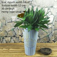 Vintage Doniczka doniczka - Wiadro - METALOWA - Idealna Do Domu I Ogrodu 35 Niebieski