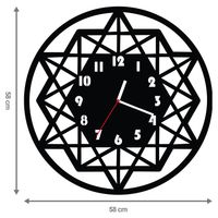 ZEGAR ŚCIENNY GEOMETRIA 58cm XXL 116.11