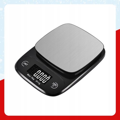 WAGA KUCHENNA ELEKTRONICZNA WYŚWIETLACZ LCD DOTYKOWA PRECYZYJNA 5KG/1G na Arena.pl