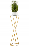 ZŁOTY NOWOCZESNY KWIETNIK SALON METAL MDF 100 cm