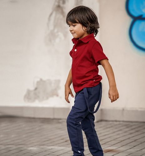 Spodnie z szelkami, granatowe 98 na Arena.pl