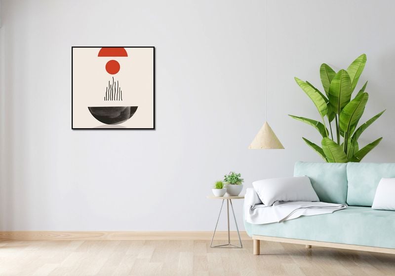 Plakat 70x70cm Półokrągła Forma zdjęcie 4