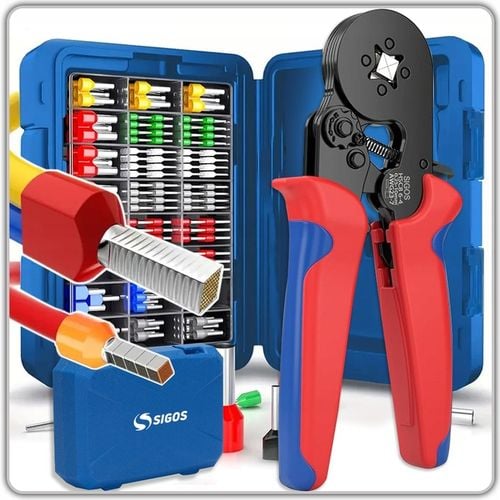 ZACISKARKA TULEJEK KONEKTORÓW PRASKA KOŃCÓWEK KABLI + 1200 SZT WALIZKA na Arena.pl