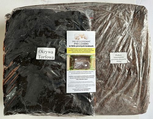 GRZYBNIA PIECZARKI BIAŁEJ BALOT 20KG ZESTAW 3FAZA + TORF 9KG + na Arena.pl