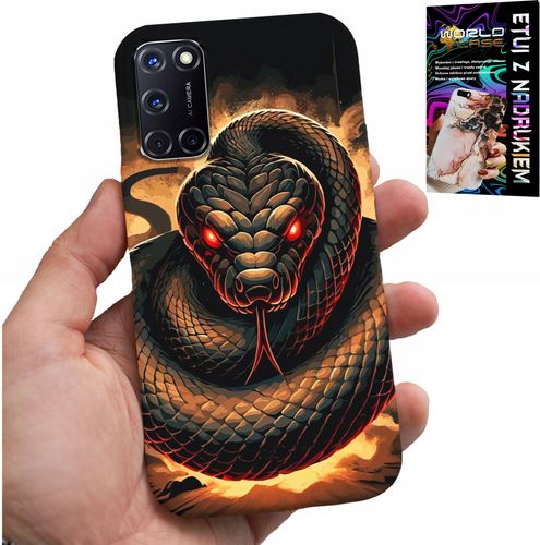 ETUI DO OPPO A52 - WĄŻ, WĘŻE KOBRA GRZECHOTNIK CASE + FOLIA na Arena.pl
